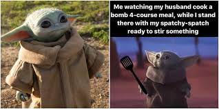 The 17 best tweets and memes about baby yoda's latest antics in 'the mandalorian' season 2. 15 Funniest Baby Yoda Looking Up Memes Screenrant