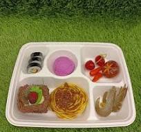 Sustainable Sugar Cane Packaging Rectangular Food Container