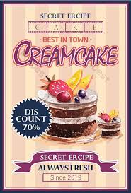 Pengertian dan 7 contoh poster niaga beserta gambarnya 620 439 contoh poster niaga. Cream Cake Poster Psd Free Download Pikbest
