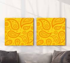 Sie möchten wandbild wohnzimmer kaufen, wissensstand aber nicht, was jetzt für ihr zuhause am sexiesten ist? Wandbild Wohnzimmer Paisly Gelbe Und Orangefarbene Muster Tenstickers