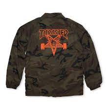 thrasher coach jacket jackets long sleeve tshirt men