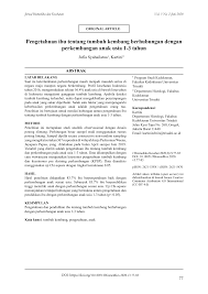 Rohawasari13@gmail.com abstrak salah satu aspek perkembangan anak yang harus dikembangkan orang tua adalah keterampilan berbahasa. Https Www Jbiomedkes Org Index Php Jbk Article Download 133 75