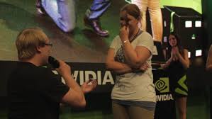 Have the couple share a meal on one plate for intimacy; 80 000 Screaming Fans And One Marriage Proposal Descend On Nvidia At Gamescom The Official Nvidia Blog