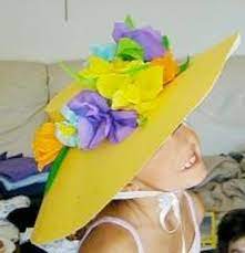 Maybe you would like to learn more about one of these? Capeline Jaune A Fleurs Bricolage D Un Grand Chapeau Tete A Modeler