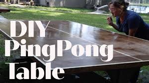 Move the 2×4 in a sawing motion. Diy Outdoor Ping Pong Table Youtube
