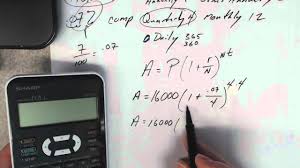 How To Compute Compound Interest In Your Calculator Youtube