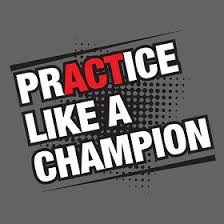 Image result for practice like a champion