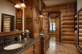 Continue to 2 of 12 below. Cozy Log Cabin Interior Bathroom Novocom Top