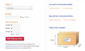 shipping costs calculator international shipping rates