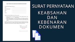 Yang bertanda tangan di bawah ini seluruh pernyataan data dan informasi beserta seluruh dokumen yang saya. Surat Pernyataan Keabsahan Dan Kebenaran Dokumen Youtube
