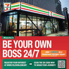 It offers a wide range of products and services to customers such as grocery and fresh food items, bill payment. 7 Eleven Malaysia Seize The Opportunity To Join 7elevenmy As A Franchise Partner Today And Be Your Own Boss For 24 7 Register Your Interest Through Our Official Website Www 7eleven Com My Franchise Franchis7e Or Scan