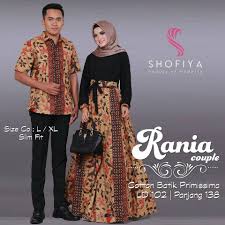 Panjang 133cm lingkar dada 104cm. Gamis Shofiya Couple Hijab Casual