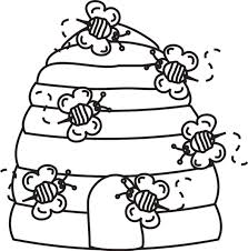 We have all kinds of cute honey bee and bumblebee coloring pages. Bee Hive Coloring Pages Coloring4free Coloring4free Com
