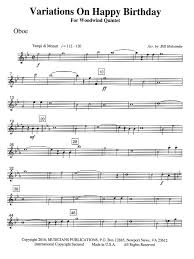 Download happy birthday instantly as a high resolution pdf file for printing or using with a tablet. Variations On Happy Birthday Score Parts Ww5 Trevco Music