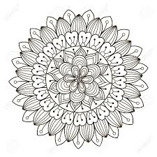 Kaleidoscope coloring pages are a fun way for kids of all ages to develop creativity, focus, motor skills and color recognition. Beautiful Deco Floral Mandala Vector Round Ornament Pattern Royalty Free Cliparts Vectors And Stock Illustration Image 55673627