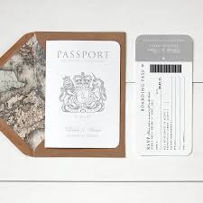Wedding Invitations Around The World Passport Wedding Invitation By Ditsy Weddin Passport Wedding Invitations Passport Invitations Travel Wedding Invitations
