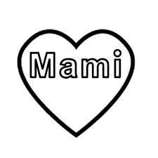 Kostenlose Malvorlage Muttertag Mami Zum Ausmalen