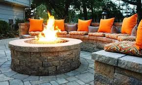 This stunning fire pit kit is available in popular color blends developed to complement most belgard pavers and retaining wall types. Fire Pit Pavers Gilbert Paver Company