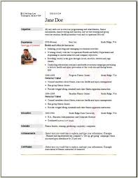 Free to download and print. Sports Fitness Resume Occupational Examples Samples Free Edit With Word