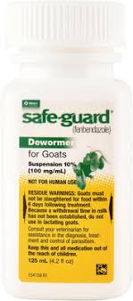 Safe Guard Goat Dewormer 10 Suspension 125 Ml