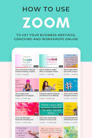 How To Use Zoom To Get Your Business Meetings Coaching Sessions Or Workshops Online Working Professionals Business Major Social Media