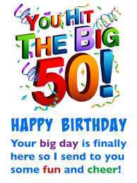 Fifty Funny 50th Birthday Quotes For Men Fun And Cheer Happy 50th Birthday Card Birthday Greeting Cards By Davia Happy 50th Birthday 50th Birthday Cards Happy 50th Birthday Wishes