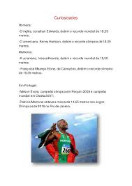 Com este recorde ocupa atualmente o 24º posto do ranking mundial de todos os tempos do triplo salto. Triplo Salto
