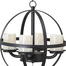 Battery operated outdoor chandelier battery operated outdoor chandeliers for gazebos battery powered outdoor chandelier can certainly build a preferential landscape using the corners of your property. Sunjoy Spherical Outdoor Chandelier With 4 Battery Powered Led Candles Black D203015600 Rona
