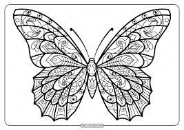 We love to color at our house! Printable Butterfly Mandala Pdf Coloring Pages 39
