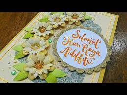 Menyambut hari raya idul fitri, saya bagikan tutorial membuat. Selamat Hari Raya Aidilfitri Pop Up Card Cards Handmade Eid Cards Crafts