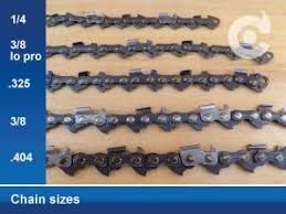 Chain Sizes In 2019 Chain Chainsaw Jewelry