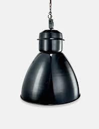 Nkuku Okello Large Industrial Pendant Light Black Garmentory
