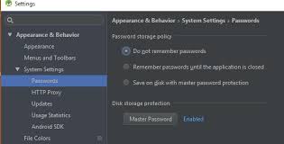 What Is The Android Studio Master Password Stack Overflow