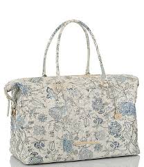Brahmin Melbourne Collection Duxbury Crocodile Embossed Weekender Dillard S In 2020 Crocodile Bags Brahmin