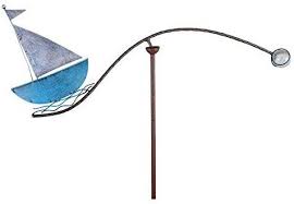Windspiel Fur Den Garten Motiv Segelboot Lange 59cm Hochwertiger Gartenstecker Amazon De Garten In 2020 Windspiele Gartenstecker Segelboot