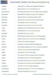 Verben Liste Verben Mit Akkusativ Deutsch Lernen Adjektive Deutsch Verben Mit Akkusativ