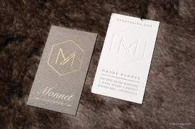 What is the growth potential for an interior design business? Interior Designer Template On Textured Stock With Emboss And Copper Foil Monnet Interior