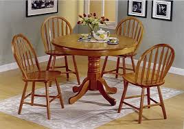 5pc Round Oak Pedestal Kitchen Dining Table Set Using Pedestal Kitchen Table Sets Type 1 Kitchen Table Settings Round Kitchen Table Set Round Dining Table Sets