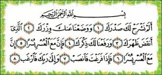 The surah was titled after the word quraysh in the first verse. Surah Alam Nasyrah Tulisan Rumi