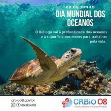 Celebrado hoje, o dia mundial dos oceanos reascende uma questão que parece distante, mas é de extrema urgência para garantir não só o equilíbrio do planeta, como a nossa sobrevivência: 08 De Junho Dia Mundial Dos Oceanos Crbio 08 Conselho Regional De Biologia 8Âª Regiao