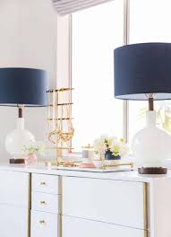 Vintage cream studio pottery lamp with original shade floral & frilled base. The Surprising Value Of Colored Textured Or Patterned Lampshades Emily Henderson
