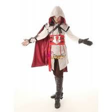 100% polyester, jacke mit gürtel und band, kopfbedeckung, stulpen informationen dieses ezio kostüm für jugendliche ist ein offizielles lizenzprodukt von assassins creed. Assassin S Creed Ii Ezio Cosplay Kostume Deluxe Set Online Kaufen