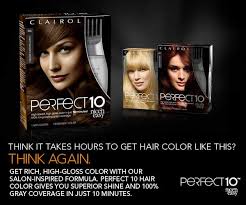 Clairol Nice N Easy Perfect 10 Permanent Hair Dye Kit Black 1 Count