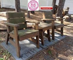 Can be placed on wooden deck with heat resistant barrier. Lawn Chairs And Table Plan Outdoor Chair Table Plan Fire Pit Etsy
