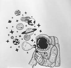 Resultado De Imagen Para Astronaut Drawing Tumblr Astronaut De Dibujoskawai Astronaut De Dibujosk Astronaut Drawing Galaxy Drawings Planet Drawing