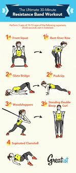 33 Resistance Band Exercises You Can Do Literally Anywhere Band Workout Resistance Band Workout Exercise