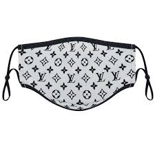 Black And White Louis Vuitton Pin On Gucci Mask Louis Vuitton Protective Face Mask