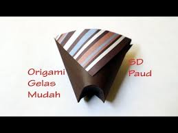 Origami paper for beginners to experts. Cara Buat Gelas Dari Kertas Origami Tea Cup Untuk Anak Paud Tk Sd By Creativo Youtube