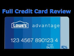 Credit Card Review Lowe S Advantage Credit Card Youtube