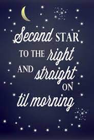 And a favorite literary quote deserves only the loveliest of typography. Second Star From The Right Peter Pan Quote Poster Art Print A2 A3 Available Ebay